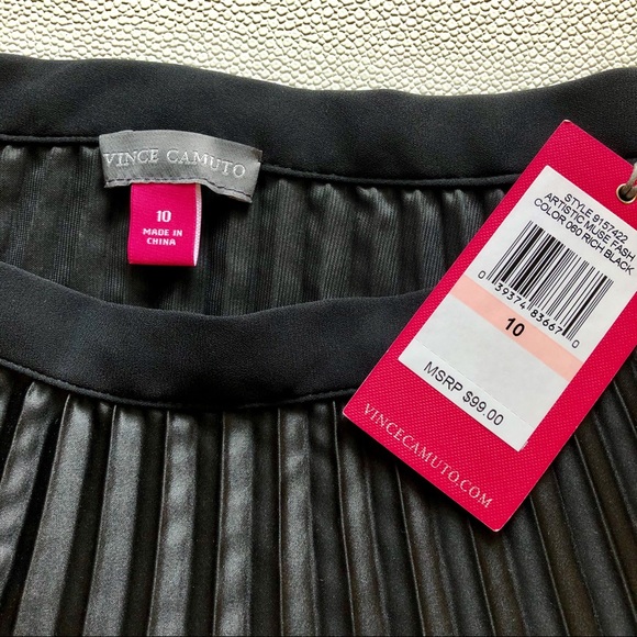 Vince Camuto Dresses & Skirts - Vince Camuto Pleated Satin Skirt | NWT